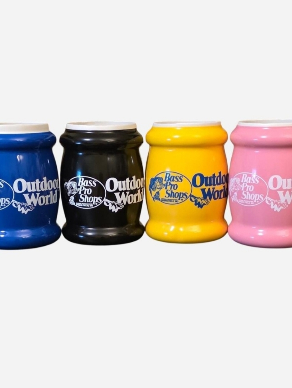 VINTAGE Bass Pro Shops Outdoor World Can Coolers Koozies Coozies Soda Beer